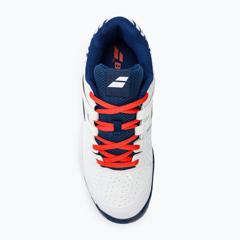 Detská tenisová obuv Babolat Propulse All Court white/estate blue 5