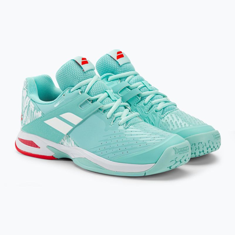 Detská tenisová obuv Babolat Propulse All Court JR yucca/white 4