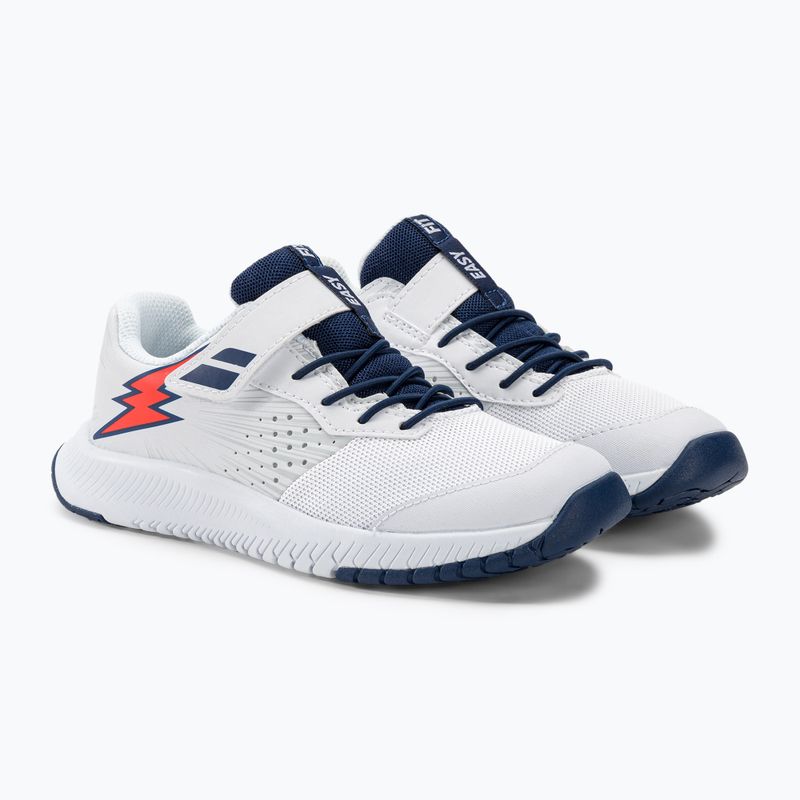 Tenisová obuv Babolat Pulsion All Court Kid white/estate blue 4