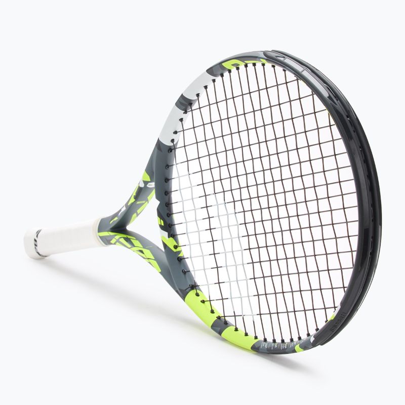 Detská tenisová raketa Babolat Aero Junior 26 sivá/žltá/biela 2