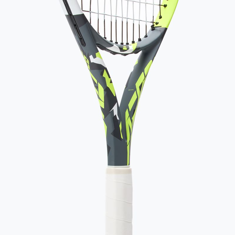 Detská tenisová raketa Babolat Aero Junior 26 sivá/žltá/biela 4