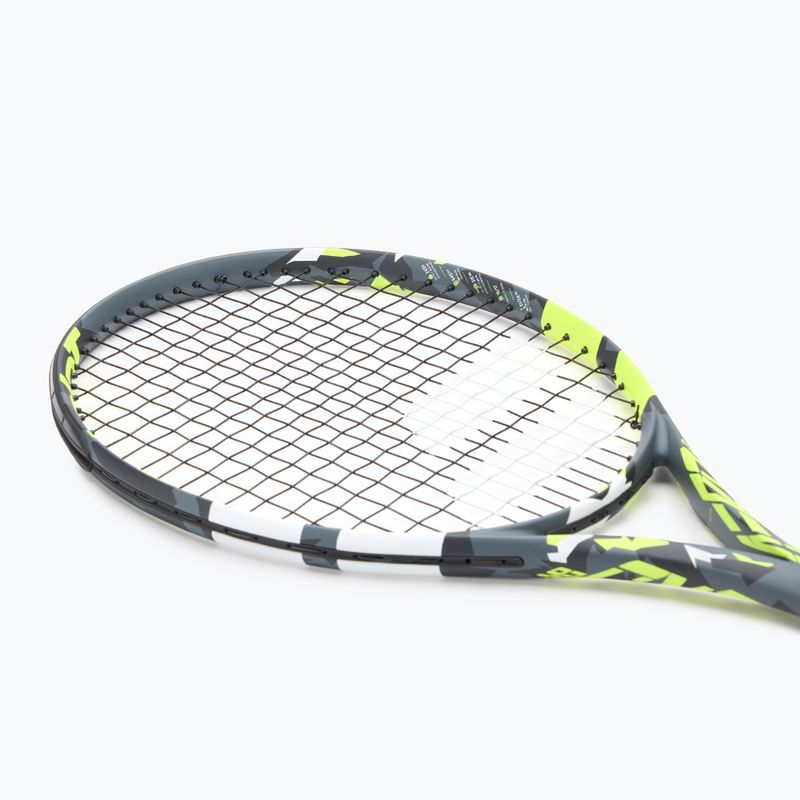 Detská tenisová raketa Babolat Aero Junior 26 sivá/žltá/biela 5