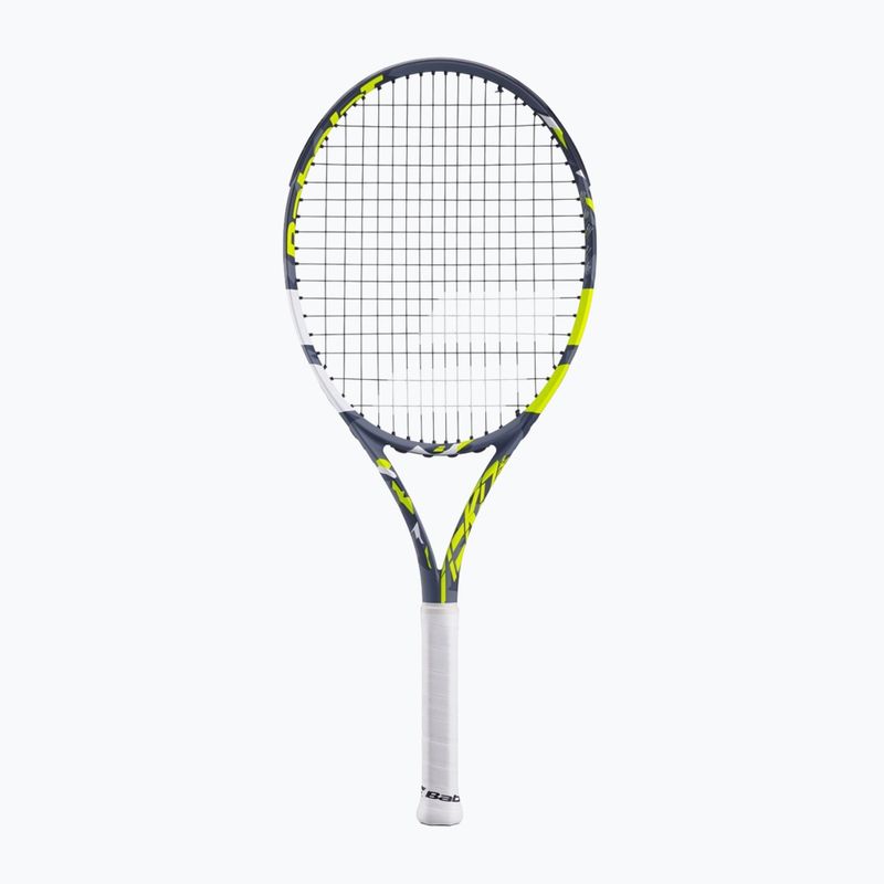 Detská tenisová raketa Babolat Aero Junior 26 sivá/žltá/biela 6