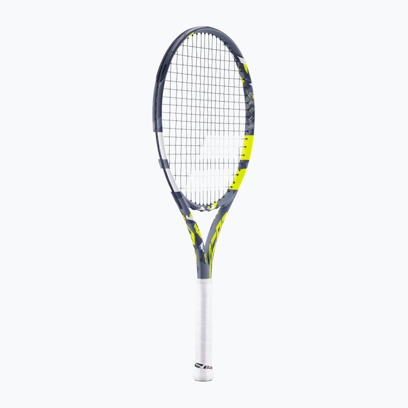 Detská tenisová raketa Babolat Aero Junior 26 sivá/žltá/biela 7