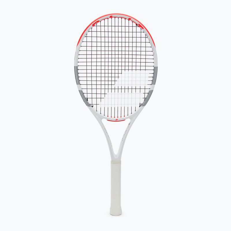 Tenisová raketa Babolat Evo Strike biela/červená/strieborná