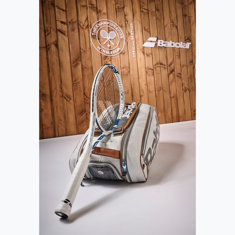 Tenisová raketa Babolat Boost Wimbledon biela/sivá/modrá 12