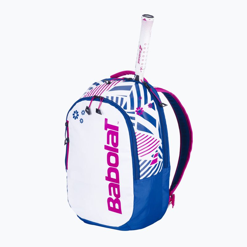 Detský tenisový batoh Babolat 14 l white/blue 2