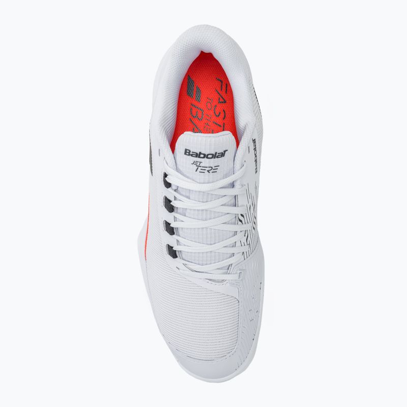 Pánska tenisová obuv Babolat Jet Tere 2 All Court white/strike red 5