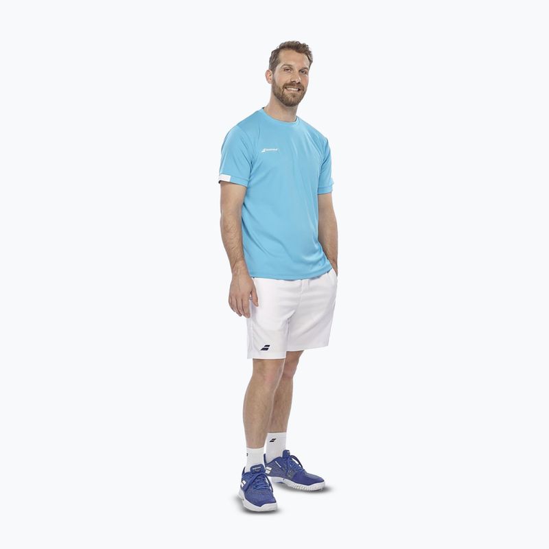 Pánske tričko Babolat Play Crew Neck cyan blue