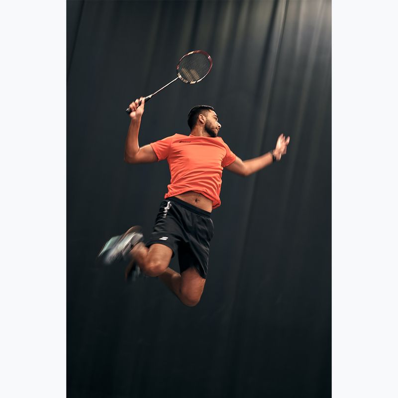 Pánske tričko Babolat Play Crew Neck fiesta red 4