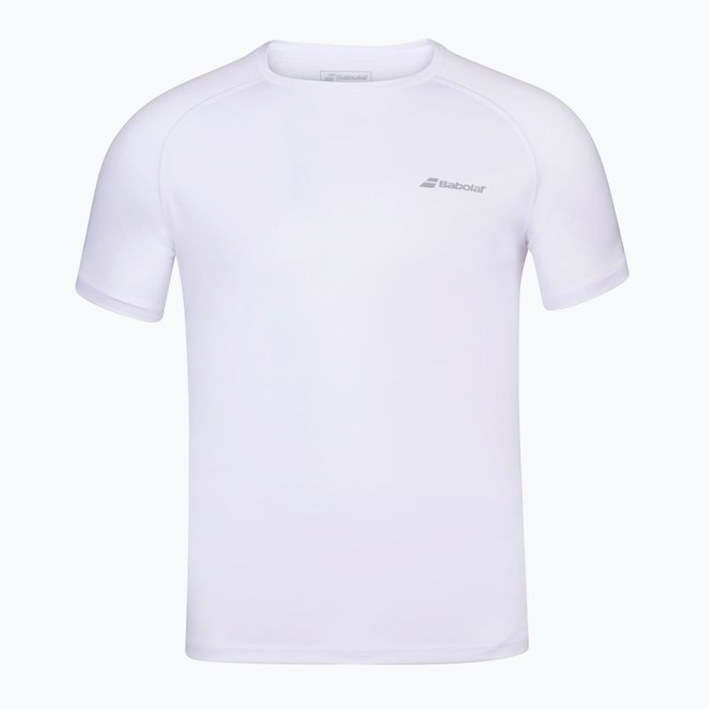 Detské tričko Babolat Play Crew Neck white/white