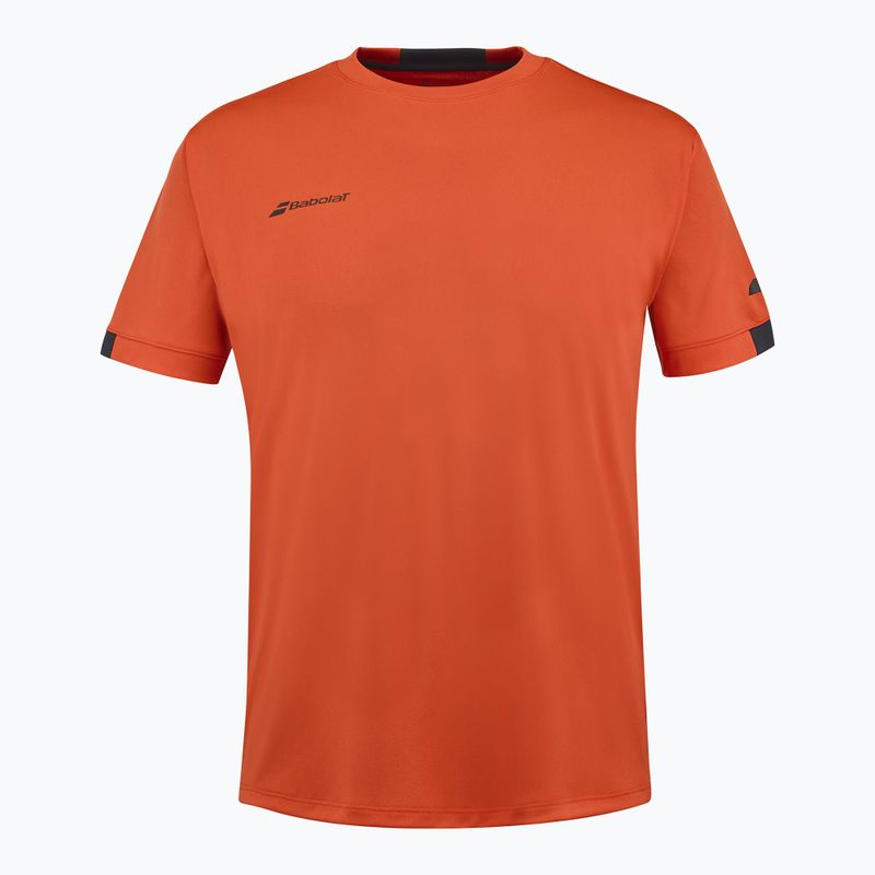 Detské tričko Babolat Play Crew Neck Jr fiesta červené