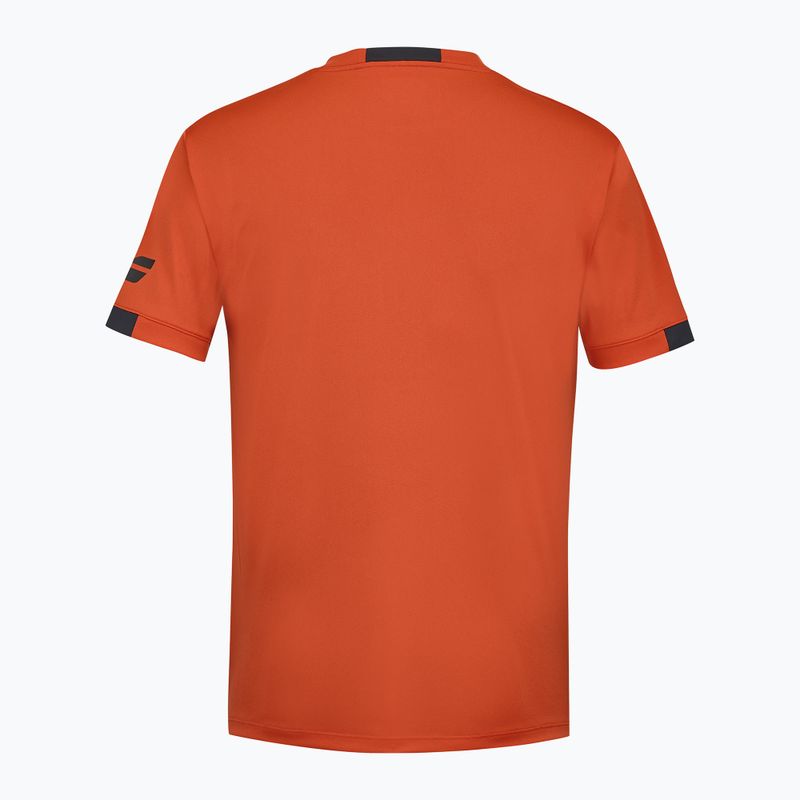 Detské tričko Babolat Play Crew Neck Jr fiesta červené 2