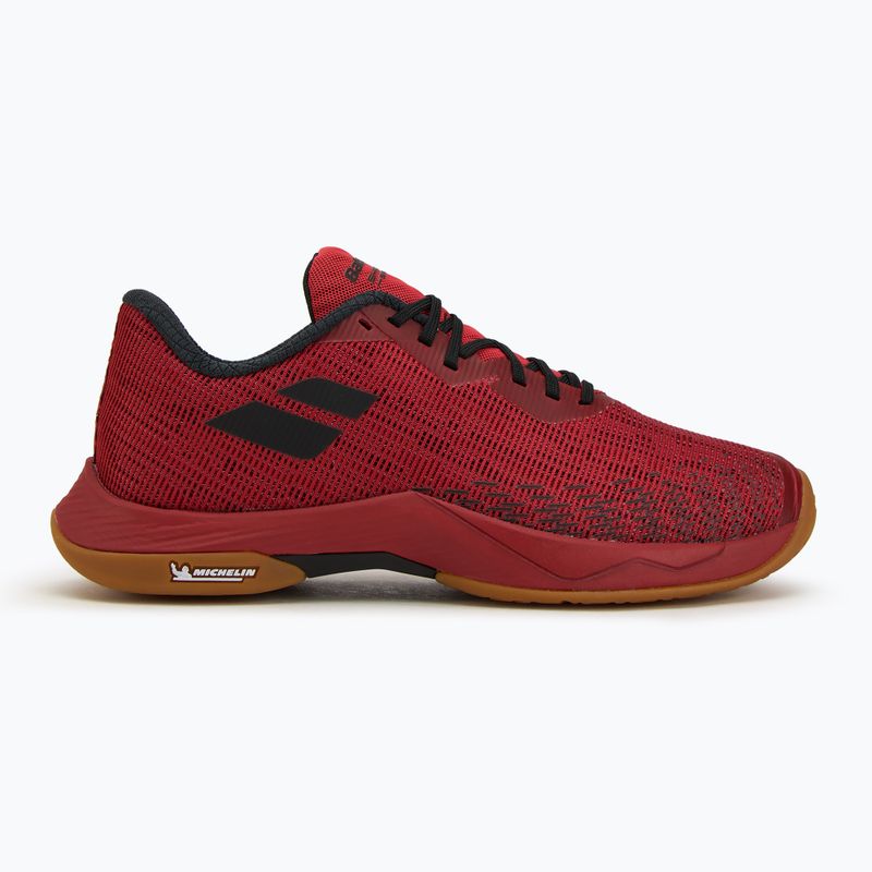 Pánska bedmintonová obuv Babolat Shadow Spirit 2 black/ poppy red  2