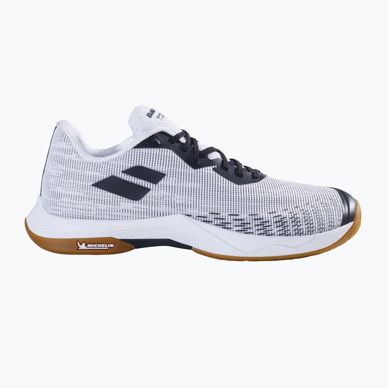 Pánska bedmintonová obuv Babolat Shadow Spirit 2 white/ black 9