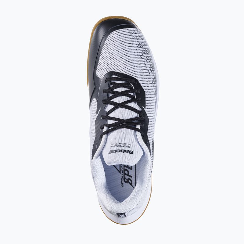 Pánska bedmintonová obuv Babolat Shadow Spirit 2 white/ black 12