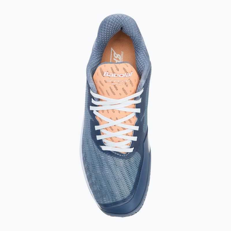 Dámska bedmintonová obuv Babolat Shadow Spirit 2 grey/ coral 5