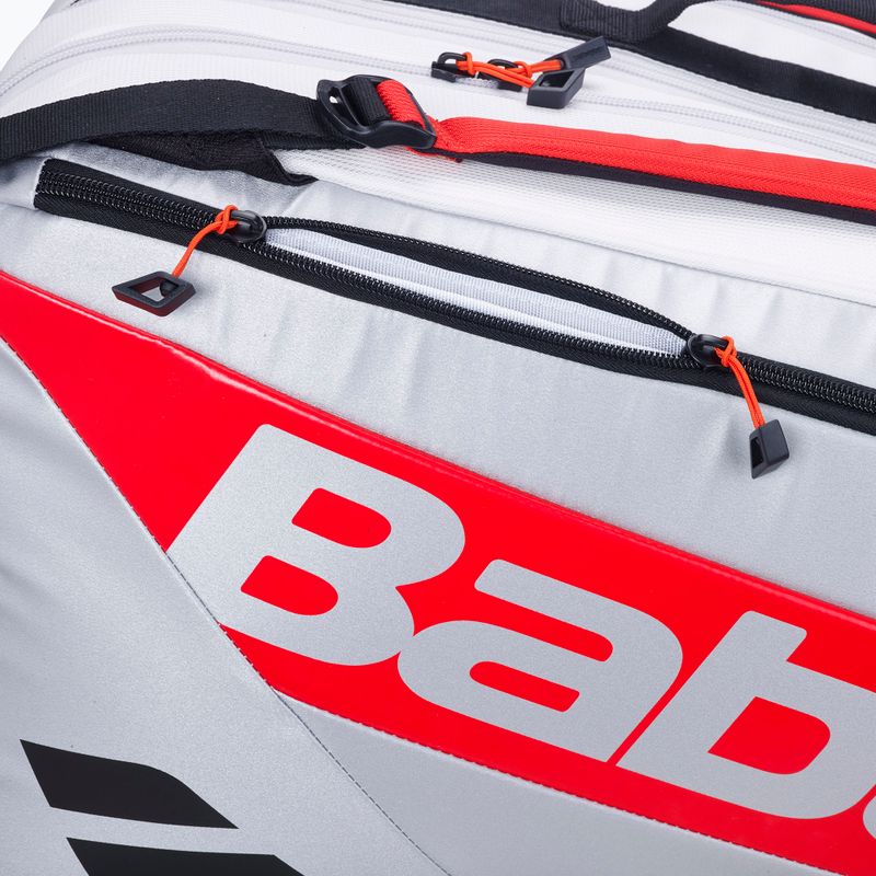 Babolat RH Pro Padel Juan Lebron 62 l white/ silver/ red padel bag 3