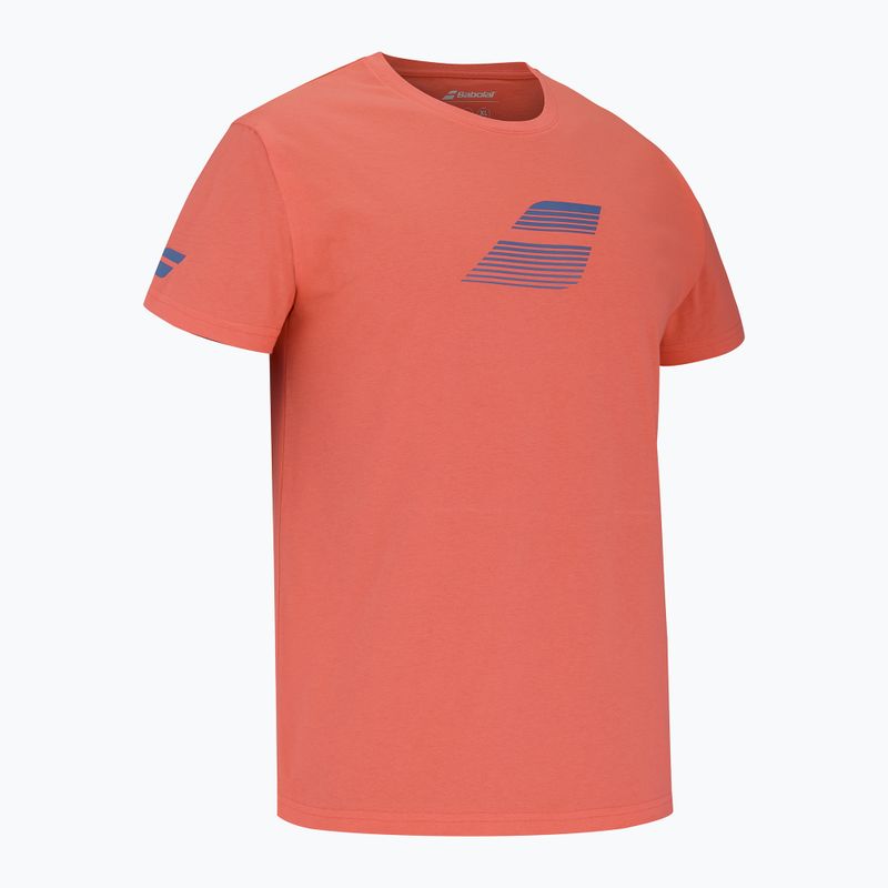 Detské tričko Babolat Exercise Cotton Jr hot coral 2