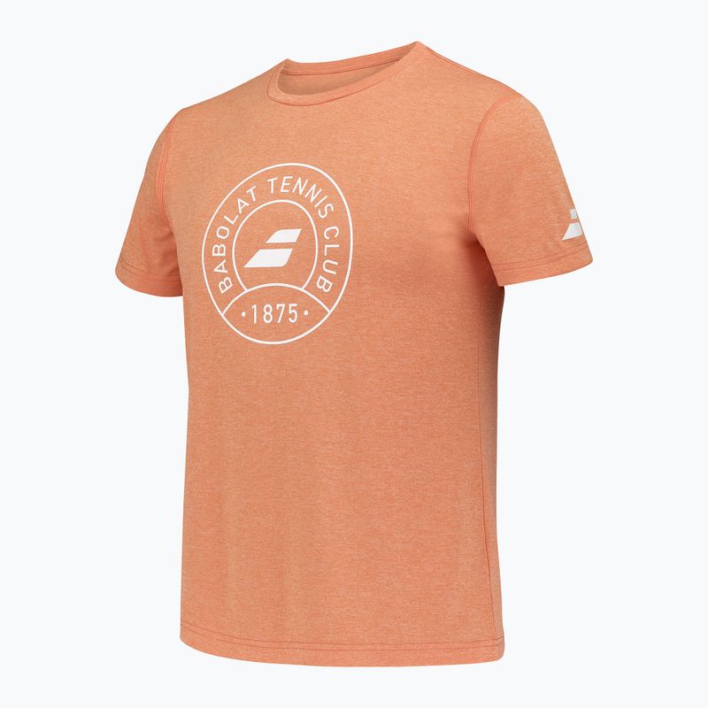Pánske tričko Babolat Exercise Graphic vibrant orange hthr 2