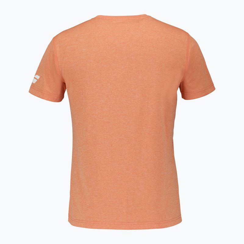 Pánske tričko Babolat Exercise Graphic vibrant orange hthr 3