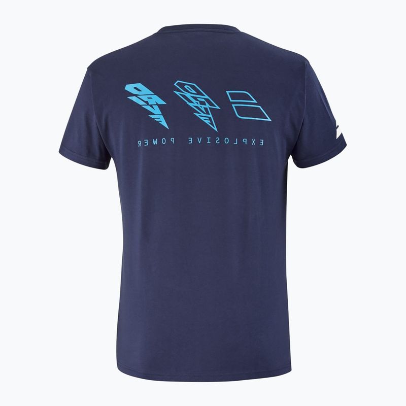 Pánske tričko Babolat Drive Cotton drive heritage blue 2