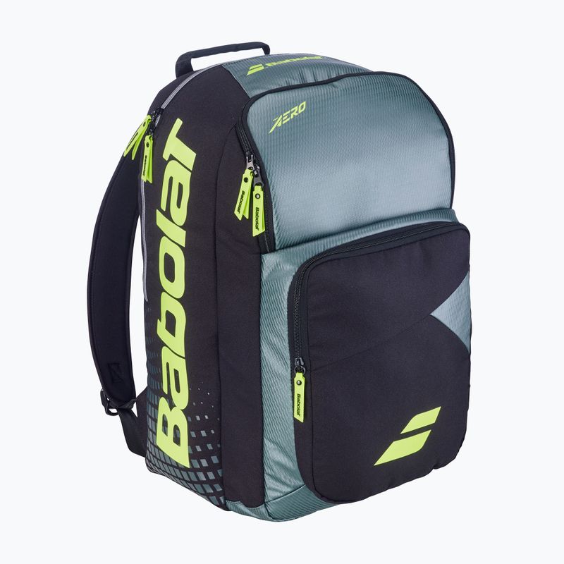 Tenisový batoh Babolat Pure Aero 40 l metallic grey/black/fluo yellow