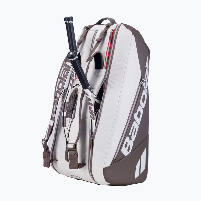 Tenisová taška Babolat RH9 Pure Wimbledon 80 l white/dark beige 3