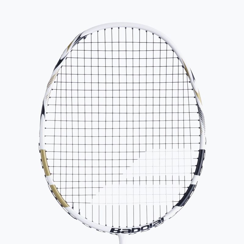 Detská bedmintonová raketa Babolat Prime white/gold 7