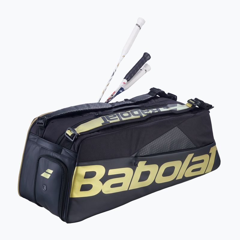 Taška na bedminton Babolat Cross Pro Bad 60 l black/gold 3