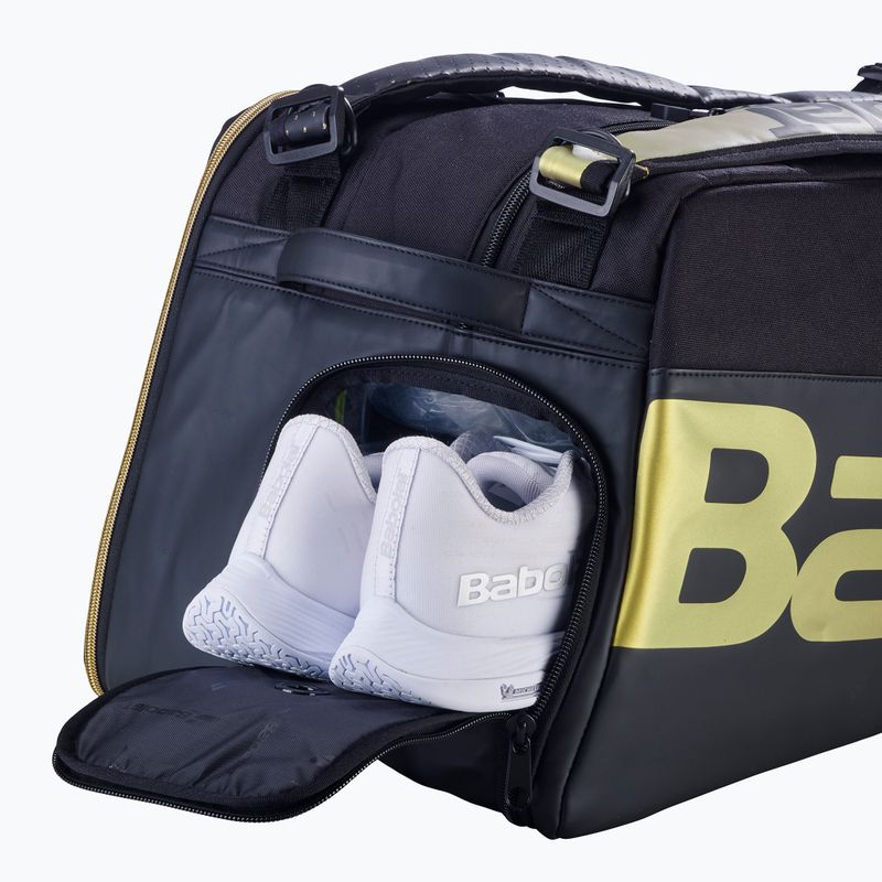 Taška na bedminton Babolat Cross Pro Bad 60 l black/gold 5