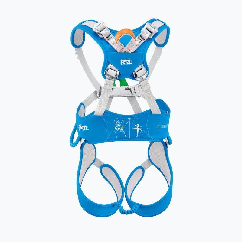 Detský lezecký úväz Petzl Gray/blue ouistiti 2