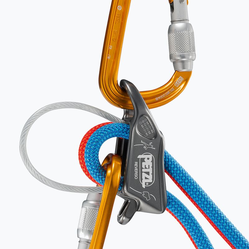 Petzl Reverso sivé istiace a lezecké zariadenie D017AA00 4
