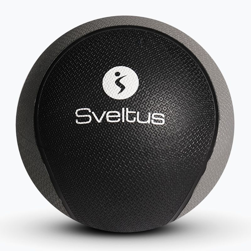 Sveltus Medicínska lopta gumová 1 kg sivá/čierna