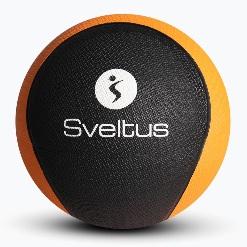 Sveltus Medicínska lopta gumová 3 kg oranžová/čierna
