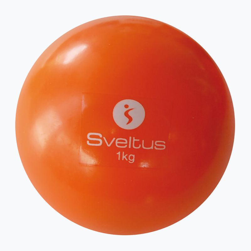 Medicinbalová lopta Oranžová Sveltus Weighted 1 kg