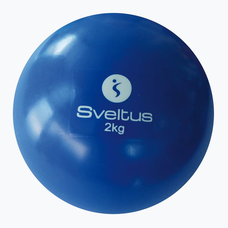 Medicínska lopta Sveltus Weighted 2 kg modrá