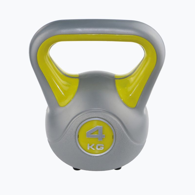 Kettlebell Sveltus Fit 4 kg sivá/žltá