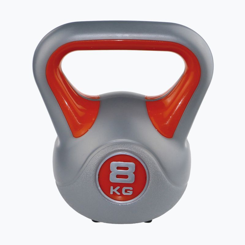 Kettlebell Sveltus Fit 8 kg sivá/červená