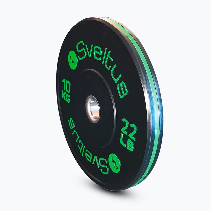 Olimpijský bumper kotúč Sveltus Training Olympic Disc 10 kg black 2