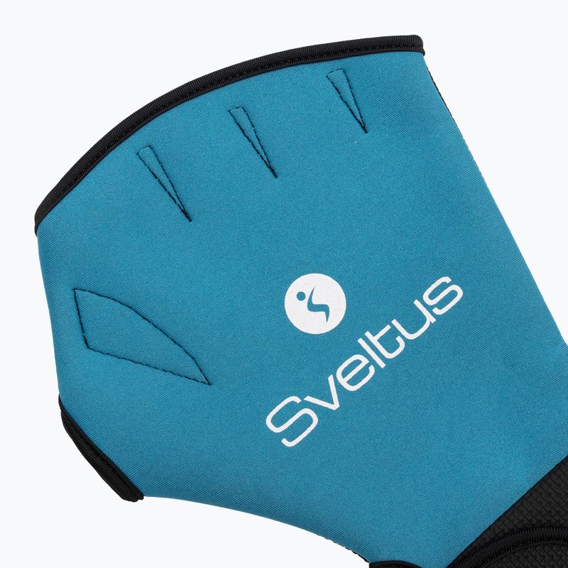 Rukavice Sveltus aquafitness 1840 aqua black/blue 4
