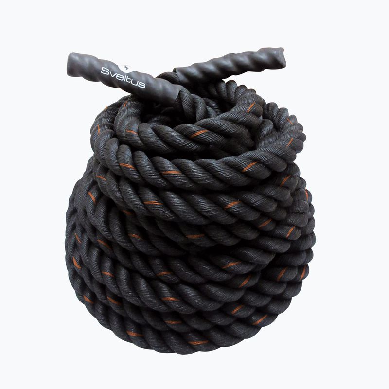 Tréningové lano Sveltus Battle 38 mm 1 m čierne