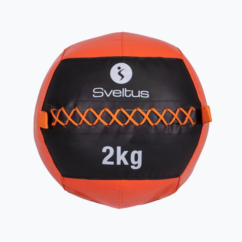 Lopta Svetlus Wall Ball 2 kg čierna/červená