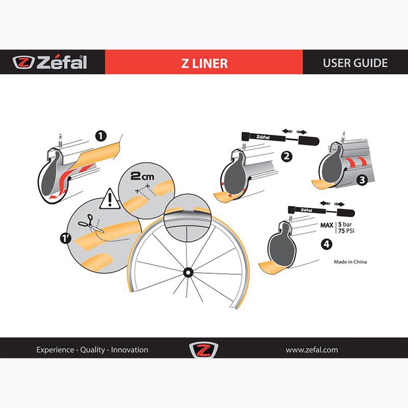 Vložky proti prepichnutiu Zefal Z-Liner 27 mm 2 ks oranžové 3