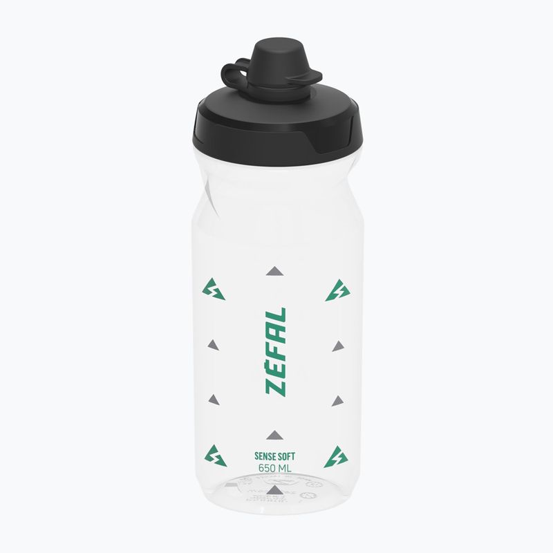 Fľaša na bicykel Zefal Sense Soft 65 No-Mud 650 ml priesvitná