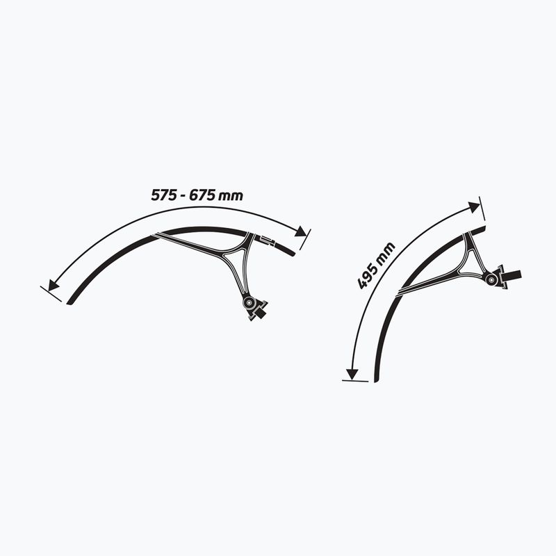 Súprava blatníkov na bicykel Zefal Shield R35 black 7