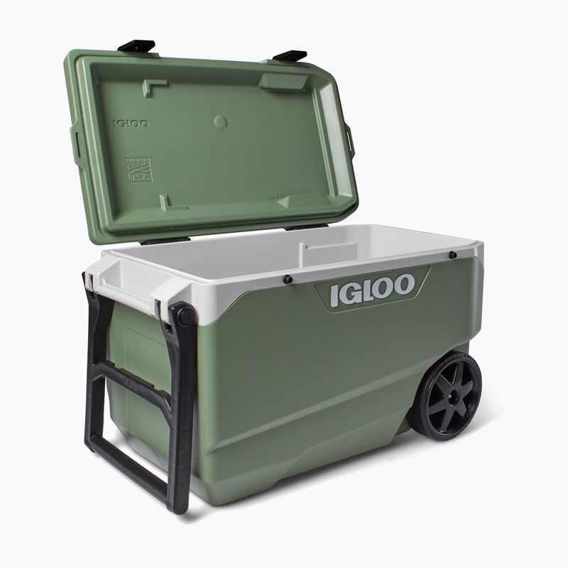 Cestovná chladnička Igloo Ecocool Latitude 90 Qt Roller 85 l vintage green 7