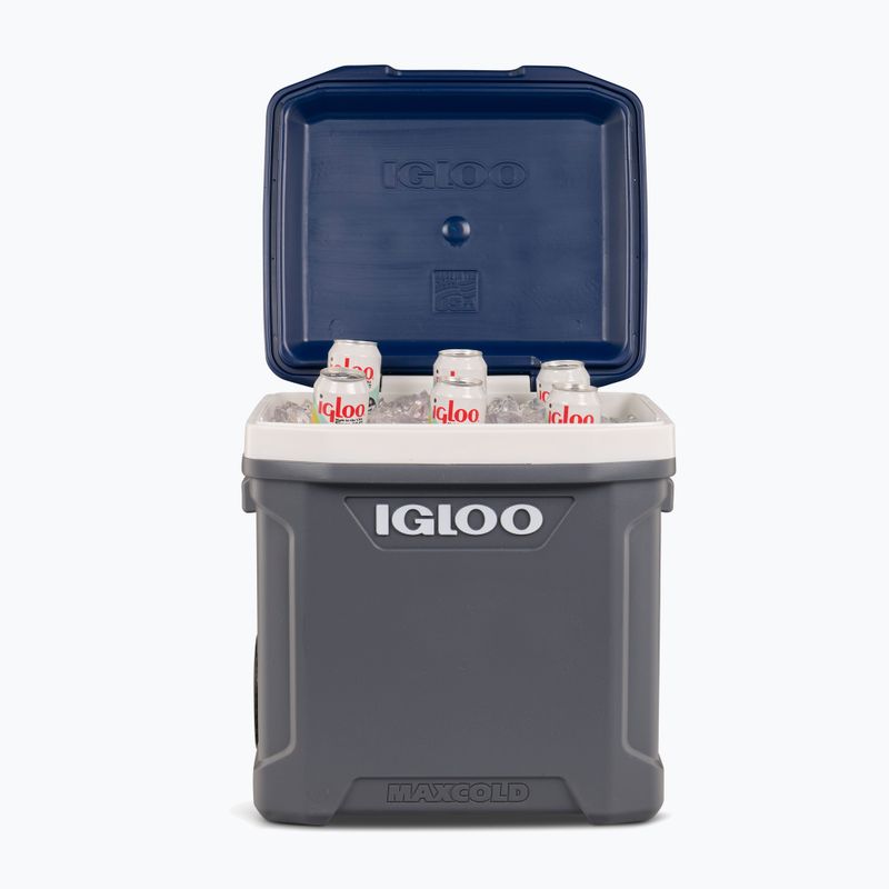 Cestovná chladnička Igloo Maxcold Latitude 62 Qt Roller 59 l carbonite/ aegean sea 15