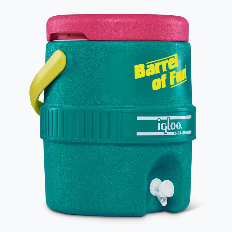 Nádrž na vodu  Igloo Retro Barrel Of Fun 2 Gallon 7,6 l dark jade/bold magenta/livewire yellow 2