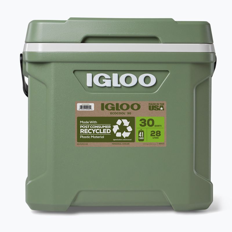 Cestovná chladnička Igloo Ecocool Latitude 30 eco gray/vintage green/black 5